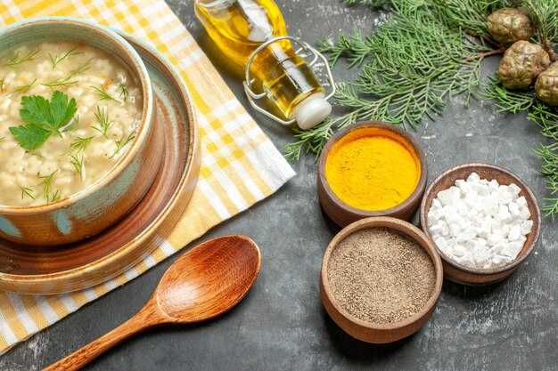 Крем-суп из куриного бульона с цветной капустой